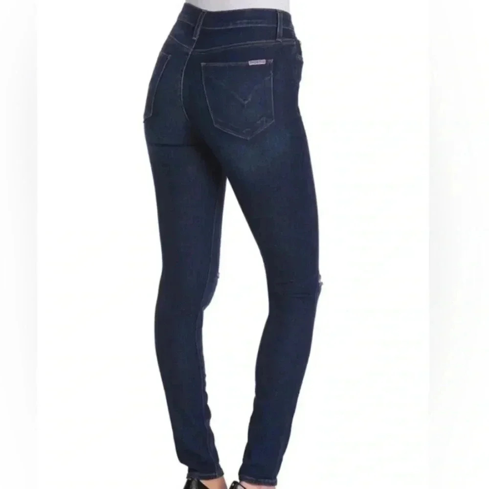 HUDSON Jeans Blair High-Rise Super Skinny Ankle Dark Wash Jeans Size 27
